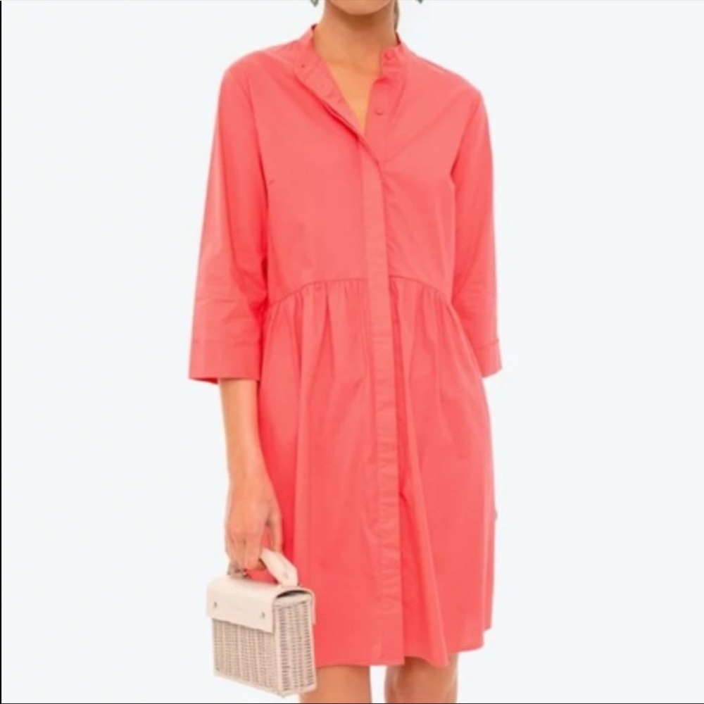 NEVER BEEN WORN - TuckerNuck Royal Shirt Dress in Coral